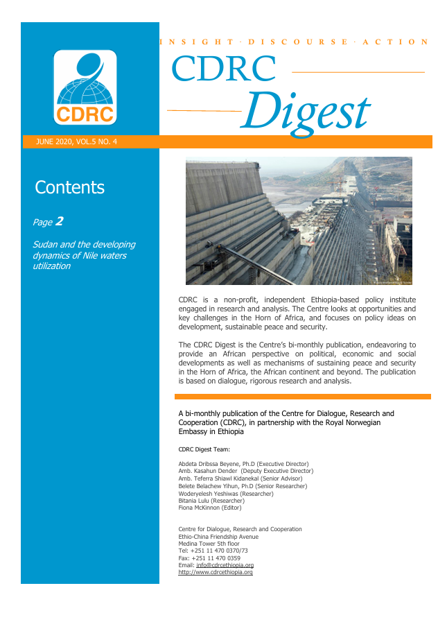 Sudan and the developing  dynamics of Nile waters  utilization