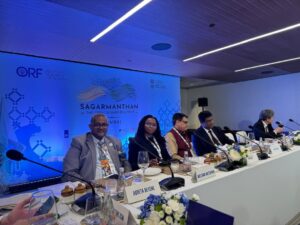 Dr. Abdeta Beyene, Executive Director of the CDRC, brought a powerful landlocked perspective to the global stage at SAGARMANTHAN